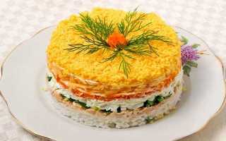 Рецепты салатов из рыбной консервы сайра