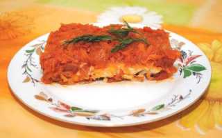 Тушеная рыба в томатном соусе (как консервы)