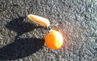 Ловля рыбы на шарики из пенопласта